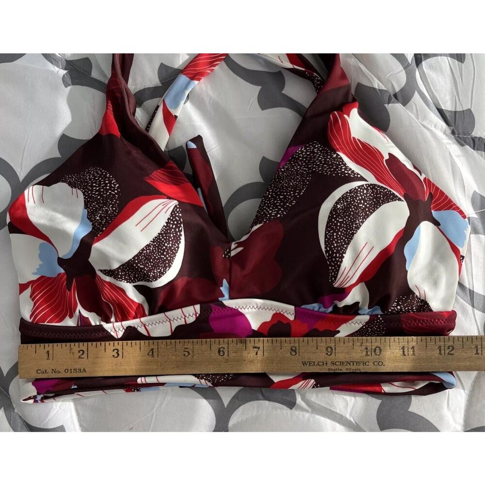 NWT Athleta Women's Plunge Floral Bikini Top D-DD Size Small MSRP $54 Top Only - Picture 8 of 14